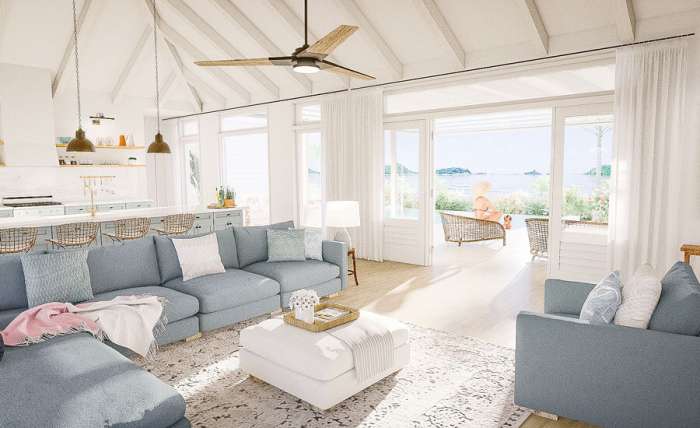 Beach houses, interior